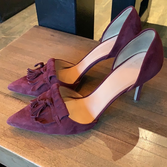 J.Crew Burgundy Suede Pumps sz.9 - Picture 2 of 4